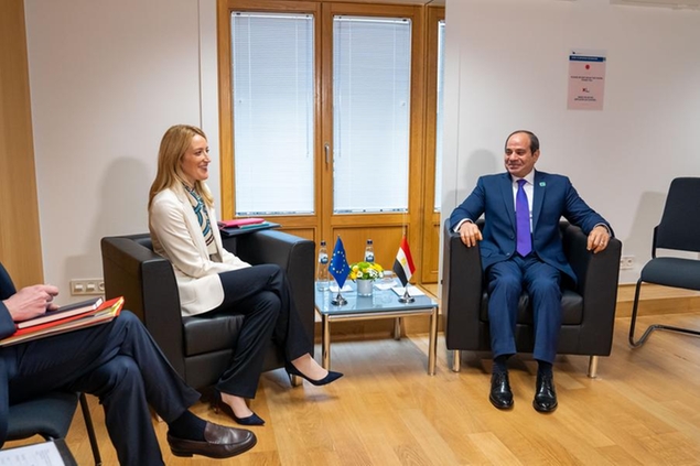 Roberta METSOLA, EP President, participates to the EU - Africa Summit.- Bilateral meeting with Abdel Fattah EL-SISI, President of Egypt