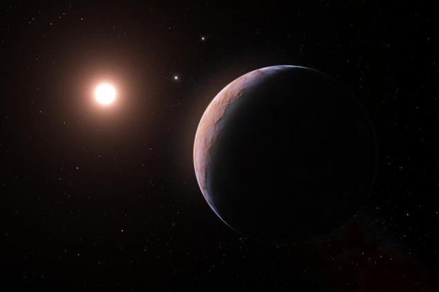 Questa \\u00E8 una elaborazione artistica di come si crede possa essere Proxima d, un pianeta che orbita attorno a Proxima Centauri, la stella pi\\u00F9 vicina al sistema solare. (Elaborazione\\u00A0ESO/L. Cal\\u00E7ada)