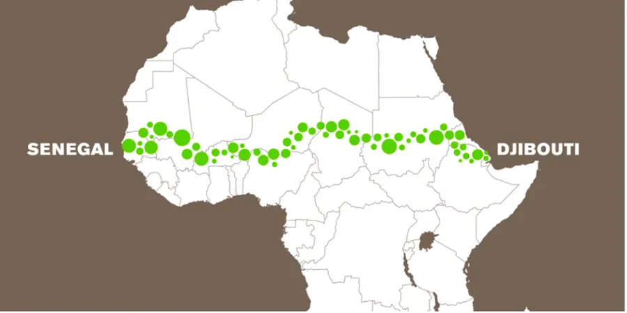 Mappa Great Green Wall