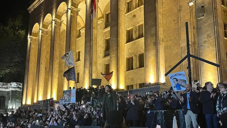 In Georgia la manifestazione delle opposizioni contro i brogli ...