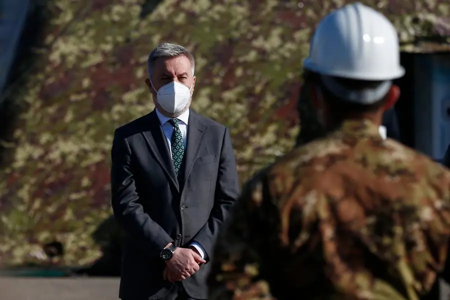 Il ministro della difesa Lorenzo Guerini foto Cecilia Fabiano/LaPresse