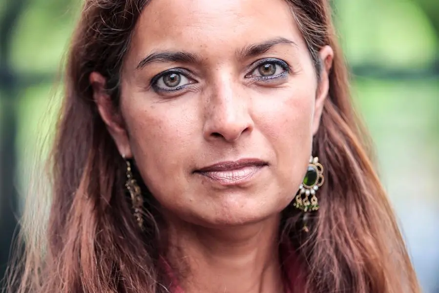 21/08/2018 Roma, Hotel Locarno, nella foto la scrittrice statunitense Jhumpa Lahiri