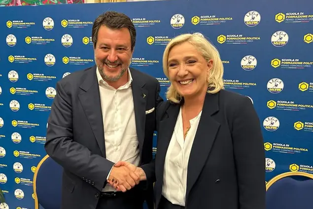 Matteo Salvini e Marine Le Pen