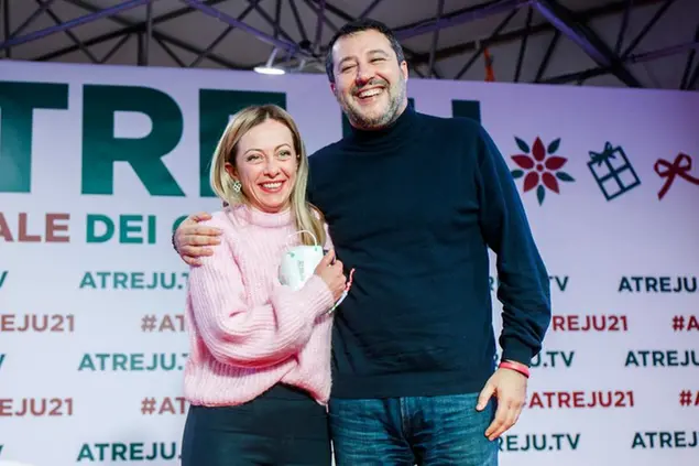 Giorgia Meloni e Matteo Salvini (LaPresse)