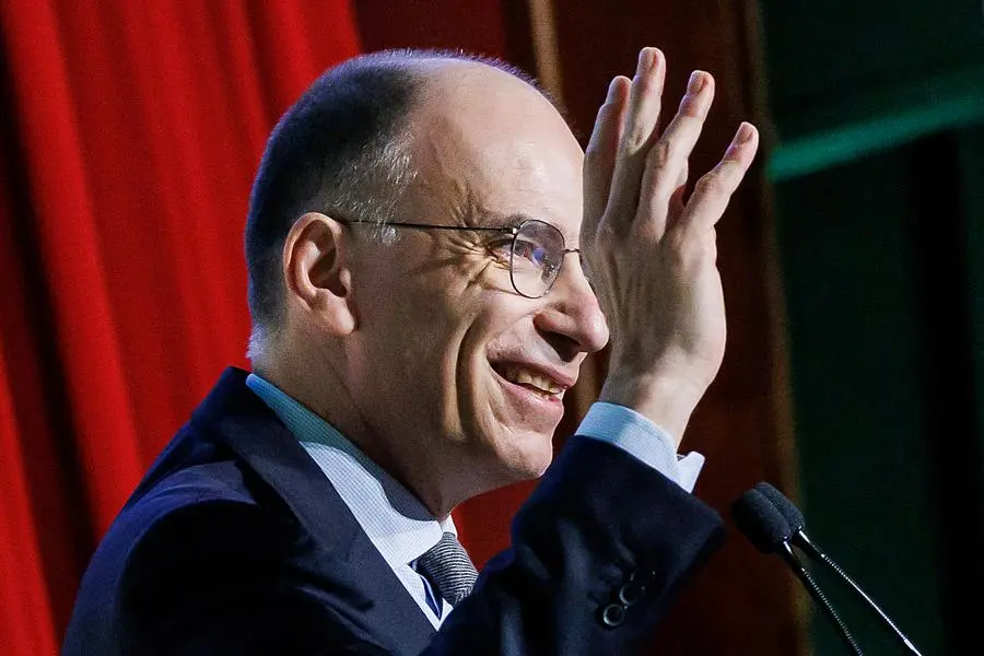 Foto Roberto Monaldo / LaPresse 21-01-2023 Roma Politica Assemblea nazionale costituente del Partito democratico Nella foto Enrico Letta 21-01-2023 Rome (Italy) Politics National Constituent Assembly of the Democratic Party In the pic Enrico Letta