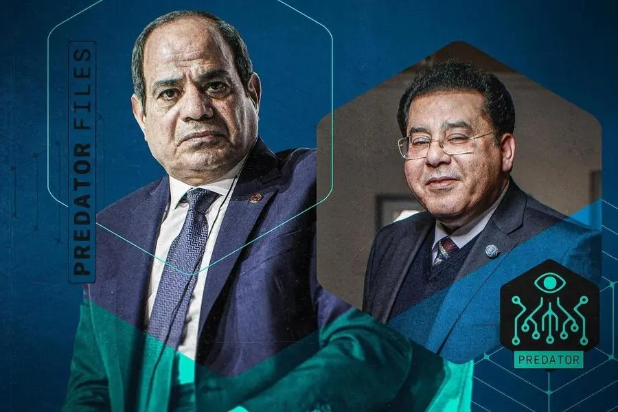 Sisi e Nour: a sinistra al-Sisi, a destra Ayman Nour.\\u00A0 (Simon Toupet / Mediapart)