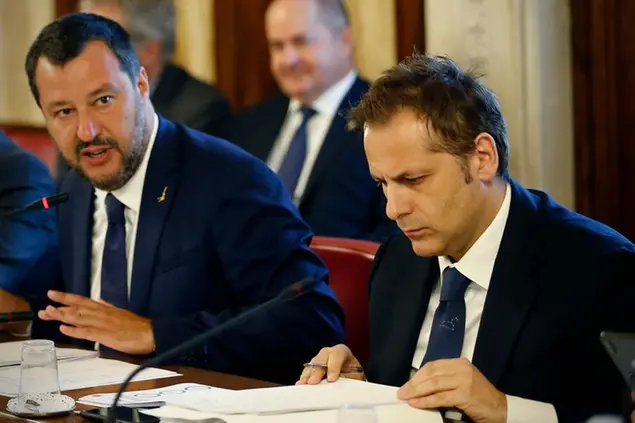Matteo Salvini e Armando Siri (LaPresse)