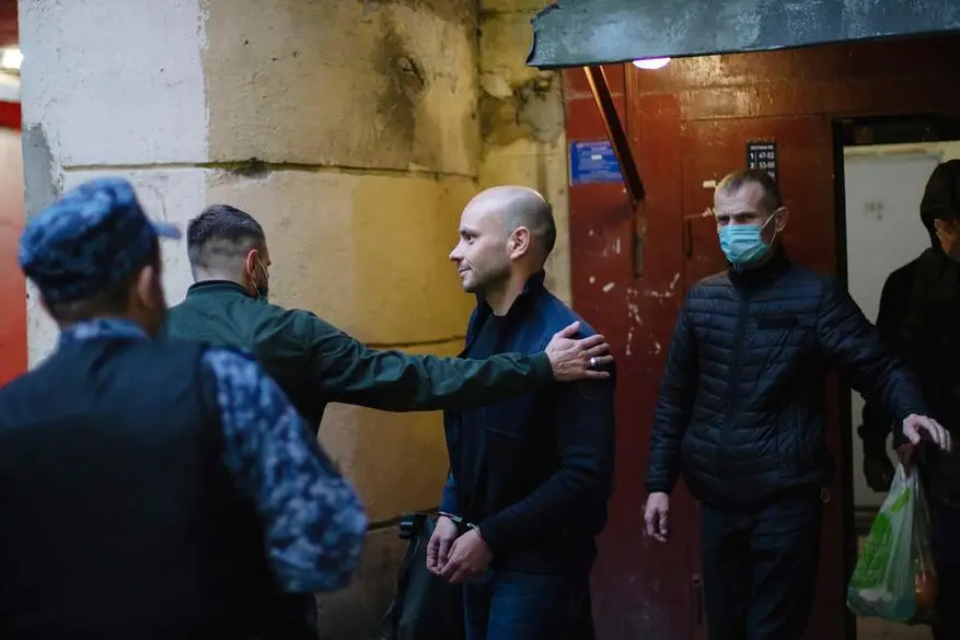 (L'arresto di Pivovarov. Foto LaPresse)