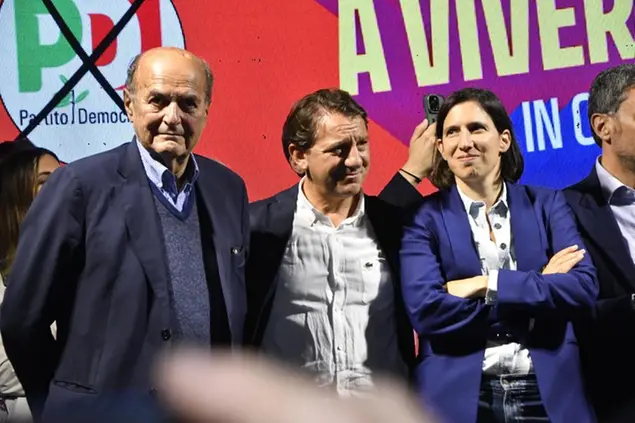 Bersani e Schlein con Pasquale Tridico