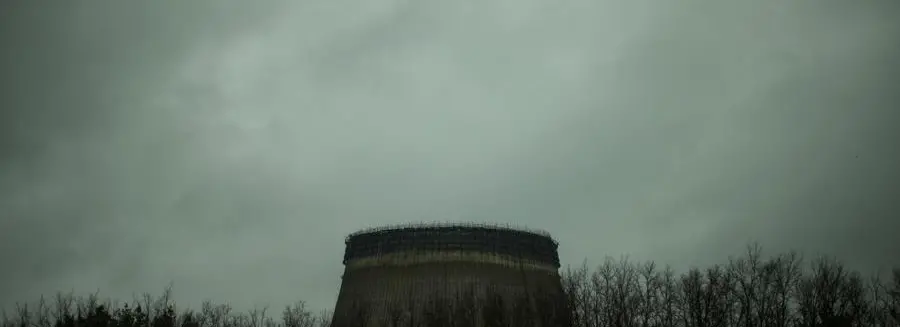 An incomplete reactor at Chernobyl nuclear power plant, in Chernobyl, Ukraine, Tuesday, April 26, 2022. (AP Photo/Francisco Seco)