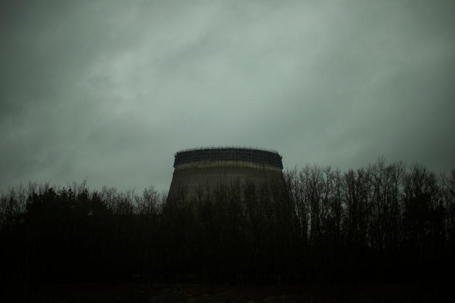 An incomplete reactor at Chernobyl nuclear power plant, in Chernobyl, Ukraine, Tuesday, April 26, 2022. (AP Photo/Francisco Seco)