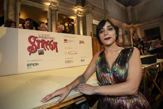 Claudia Durastanti al Premio Strega del 2019. Quest'anno è in dozzina (foto Ansa)