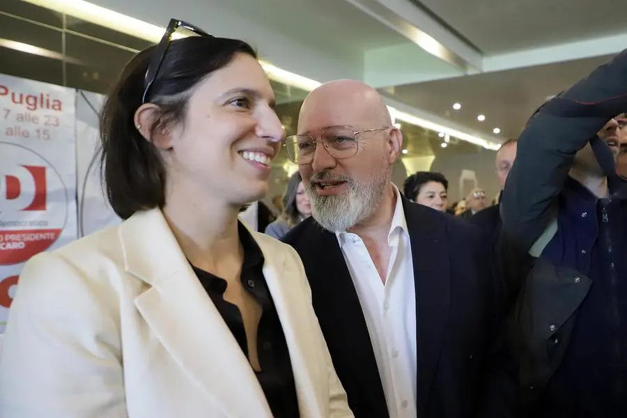Elly Schlein e Stefano Bonaccini (FOTO ANSA)