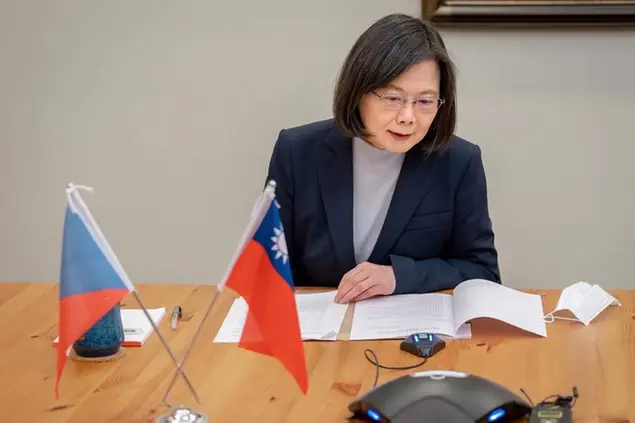(Taiwan Presidential Office via AP)