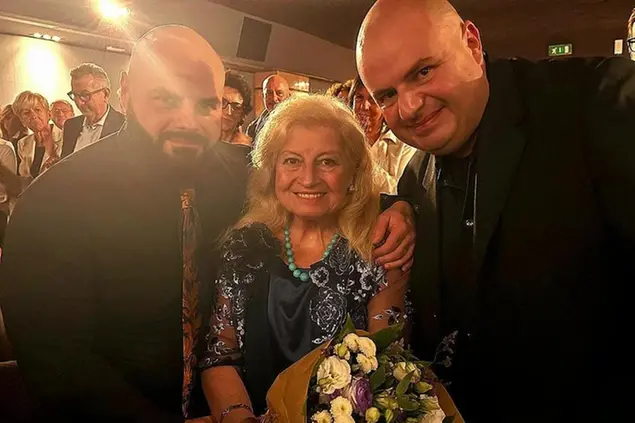 Luigi Celeste alla premiazione di Familia