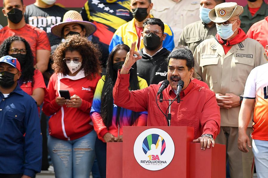 Il presidente del Venezuela Nicolas Maduro (AP Photo/Matias Delacroix)