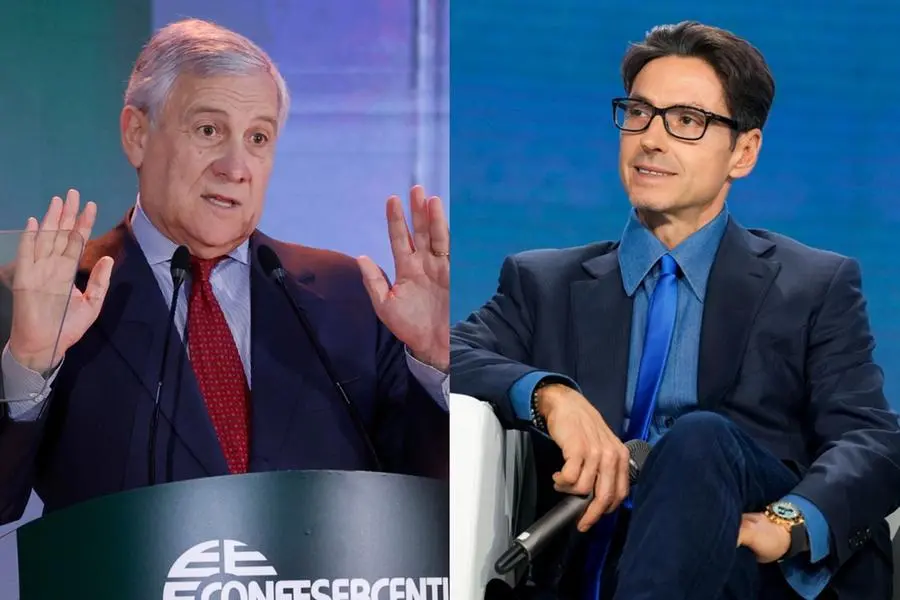 Antonio Tajani e Pier Silvio Berlusconi (FOTO ANSA)