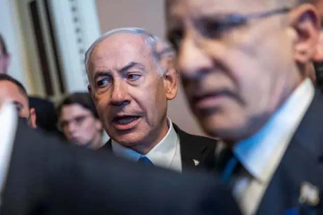 Il premier israeliano Benjamin Netanyahu (foto Ansa)