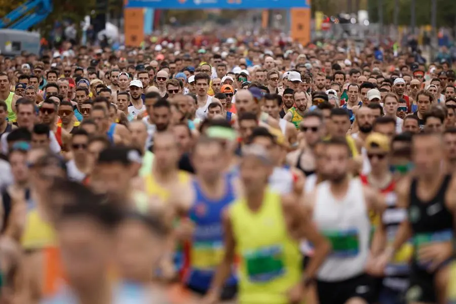 Domenica 2 novembre ci sarà la maratona di New York. Quest'anno sono oltre 200mila le persone che hanno fatto domanda per partecipare (+71% rispetto al 2019) FOTO EPA
