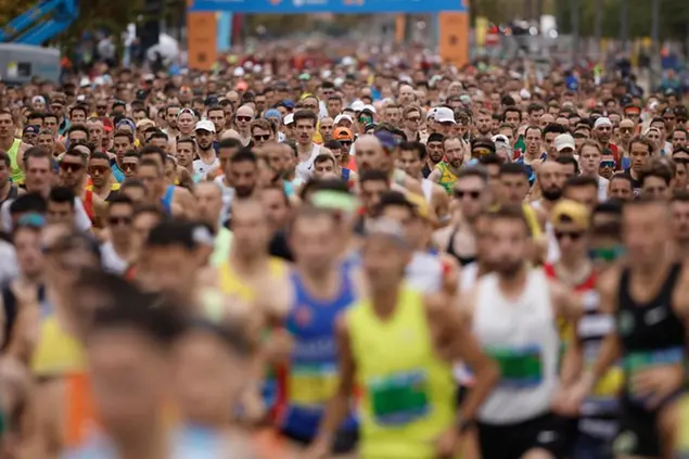 Domenica 2 novembre ci sarà la maratona di New York. Quest'anno sono oltre 200mila le persone che hanno fatto domanda per partecipare (+71% rispetto al 2019) FOTO EPA