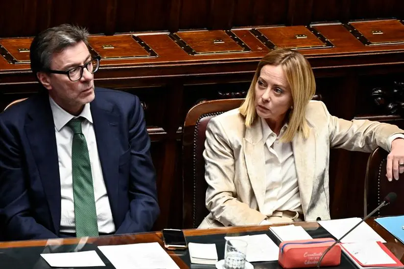 Giancarlo Giorgetti e Giorgia Meloni