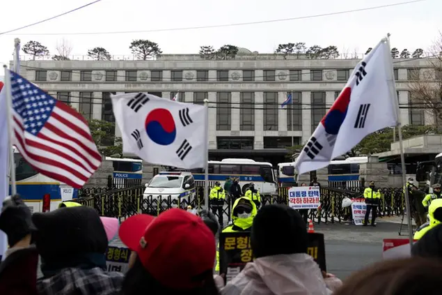 Manifestazione a Seul, in Corea del Sud