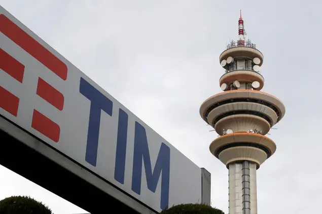 A view of the Tim Italia headquarters in Rozzano, near Milan, Italy, Friday, May 4, 2018. Telecom Italia shareholders are to decide whether the activist hedge fund Elliott Management has the power to revamp the board against the controlling stakeholder, French entertainment group Vivendi. (AP Photo/Antonio Calanni)