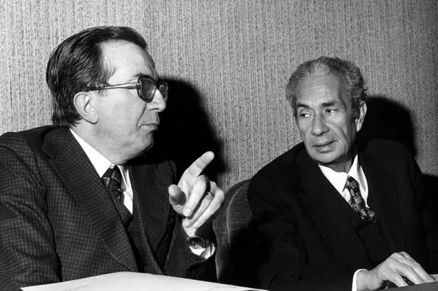 Giulio Andreotti e Aldo Moro (LaPresse)
