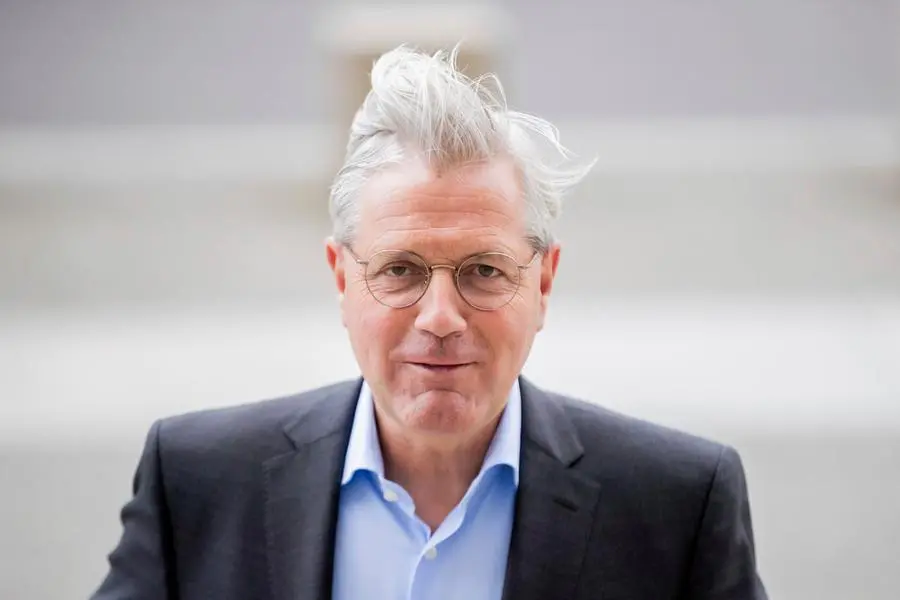 13 April 2021, Berlin: Norbert R'ttgen (CDU), Chairman of the Foreign Affairs Committee, arrives at the Bundestag for the meeting of the CDU/CSU parliamentary group. Photo by: Christoph Soeder/picture-alliance/dpa/AP Images