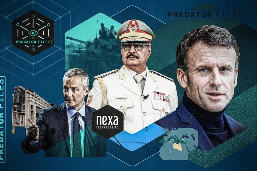 Il ministro Le Maire ha provato a bloccare l'inchiesta giudiziaria sulla vendita alla Libia (grafica di Simon Toupet/Mediapart)