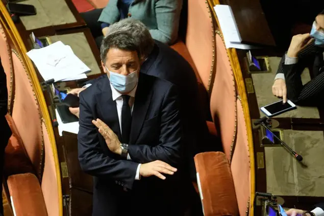 Il senatore Matteo Renzi, leader di Italia viva Foto LaPresse