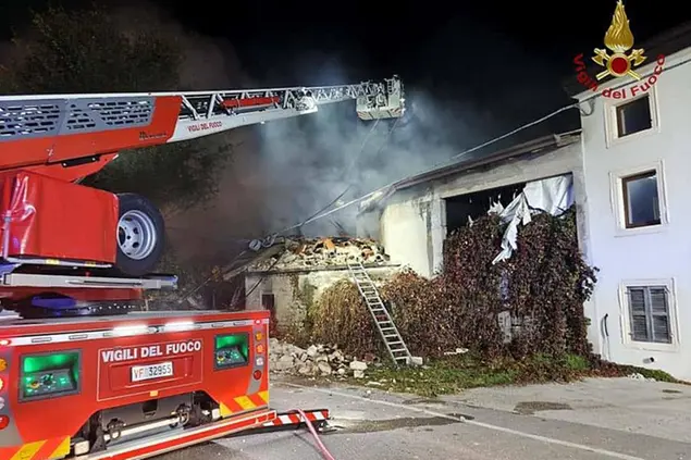 L'esplosione della casa dei fratelli Ramponi nel veronese