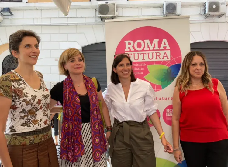 Da sinistra: Annalisa Corrado, Rossella Muroni, Elly Schlein e Maria Assunta Vitelli