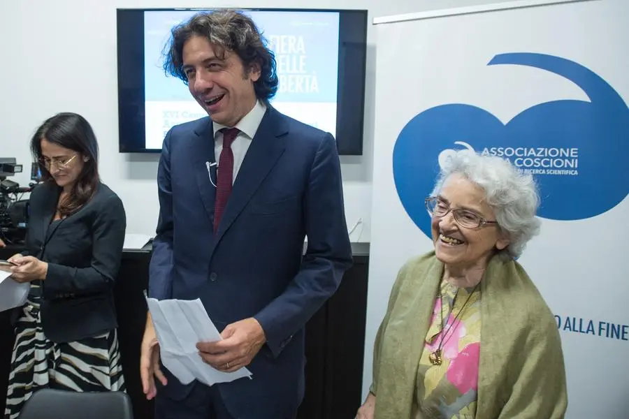 Marco Cappato e\\u00A0Mina Welby (Valerio Portelli/LaPresse)