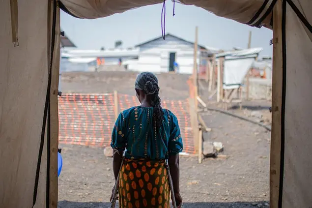 Sopravvissuta a violenza sessuale presso la clinica MSF di Bulengo (Foto MSF)