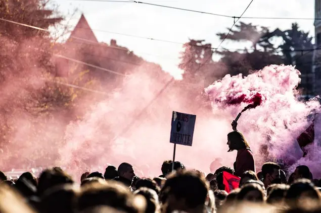 17/12/2021 Roma,Manifestazione degli studenti contro il governo