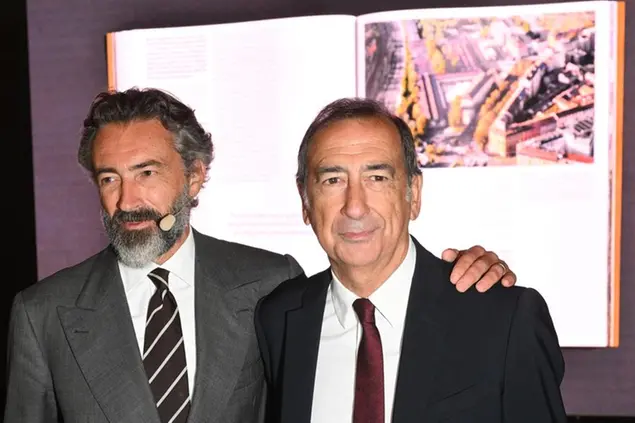 Il sindaco di Milano Giuseppe Sala e il fondatore e Ceo di COIMA SGR, Manfredi Catella