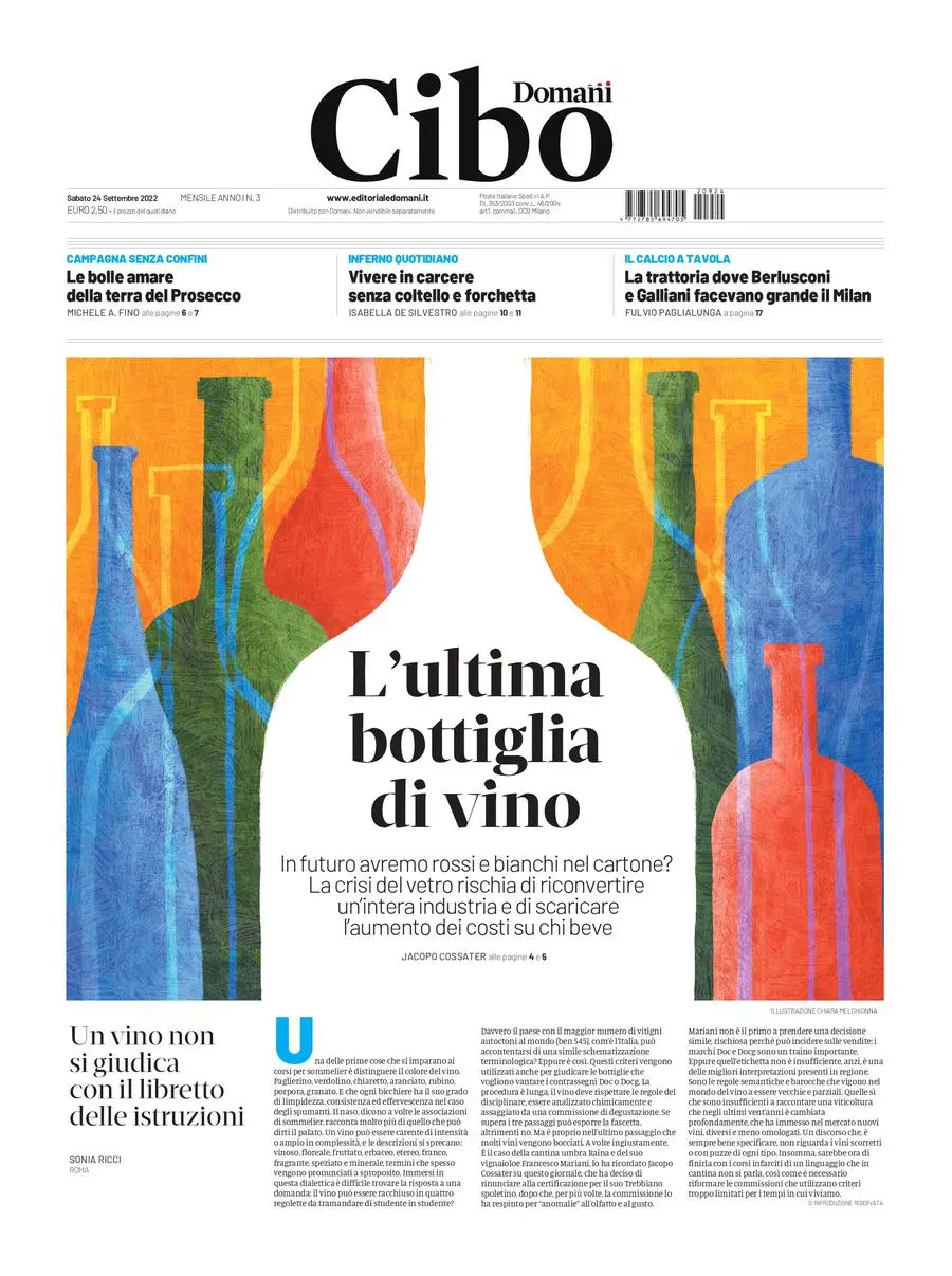La copertina dell'ultimo\\u00A0numero di Cibo\\u00A0in edicola\\u00A0e in digitale