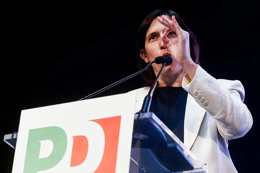 La segretaria del Pd, Elly Schlein
