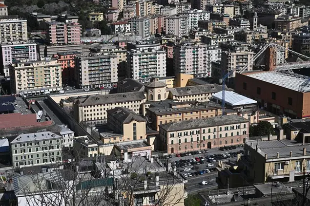 Una veduta del Carcere di Marassi. Genova foto ansa
