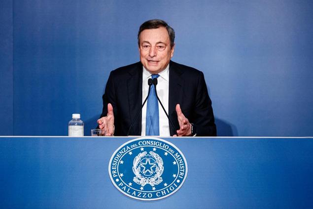 Mario Draghi (Foto Roberto Monaldo / LaPresse)