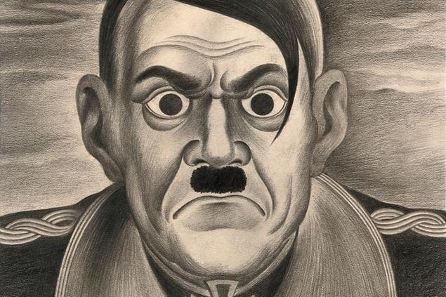 In Italia attualmente risultano in commercio 398 libri con \\\"Hitler\\\" nel titolo, 276 con \\\"nazisti\\\" e 269 con \\\"nazismo\\\". Nella foto, Hitler visto dall'artista A.L. Tarter