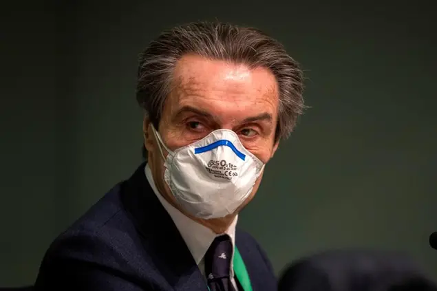 Il presidente della Regione Lombardia, Attilio Fontana (The Associated Press)