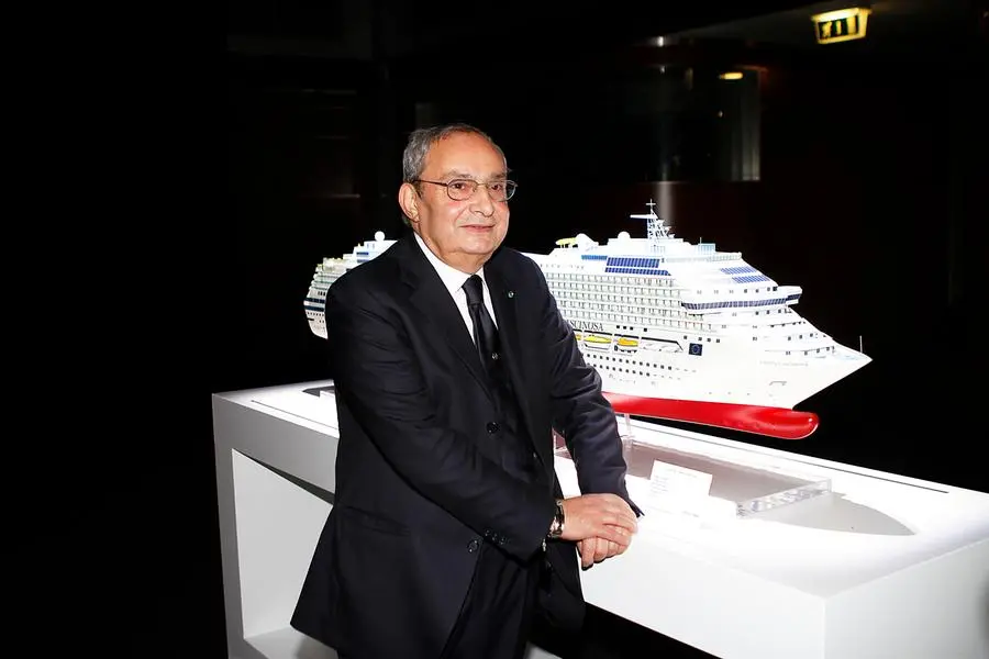 16/06/2014 Milano, presentazione della quotazione in borsa di Fincantieri, nella foto Giuseppe Bono Ceo Fincantieri