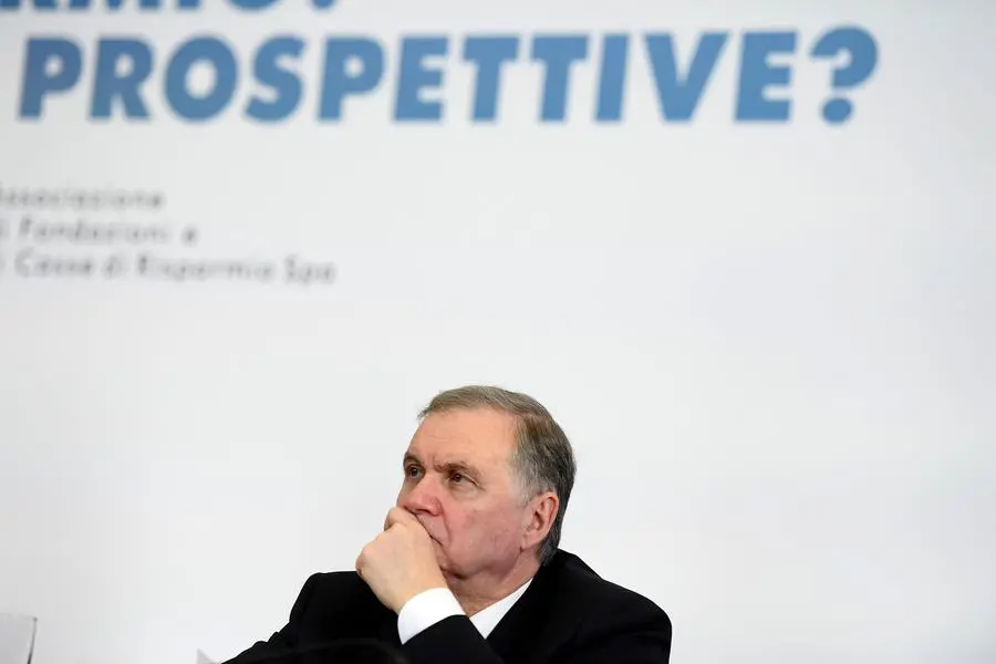 Roma, 31 ottobre 2017.Pontiicia Università San Tommaso D'Aquino ( Angelicum ): 93ma Giornata Mondiale del Risparmio.nella foto: Ignazio Visco .© Marco Lanni Roma