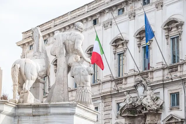 Foto Mauro Scrobogna /LaPresse 15-02-2022 Roma, Italy Referendum - esame quesiti Corte Costituzionale Nella foto: palazzo della Consulta sede della Corte Costituzionale Photo Mauro Scrobogna / LaPresse February 15, 2021 Rome, Italy Politics Referendum - examination of questions of the Constitutional Court In the photo: Palazzo della Consulta seat of the Constitutional Court