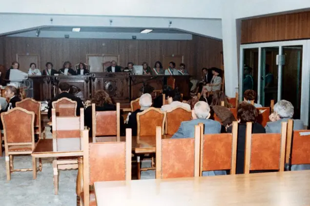 28-10-1994 Caltanissetta archivio storico Il processo \\\"Borsellino quater\\\" . Processo Borsellino a Caltanissetta Busta n° 9797. Lapressse