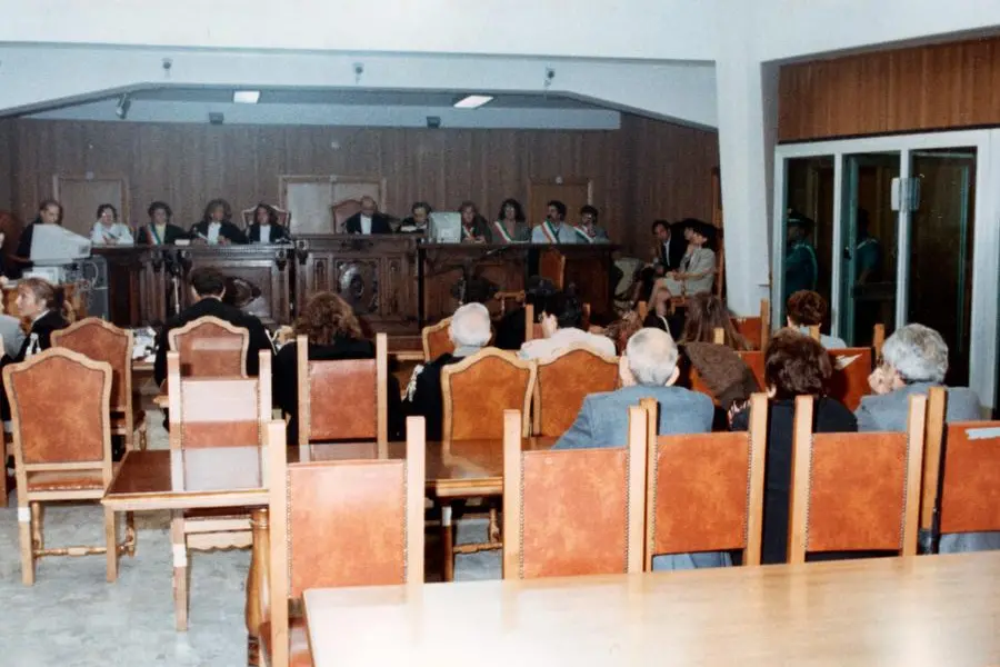 28-10-1994 Caltanissetta archivio storico Il processo \\\"Borsellino quater\\\" . Processo Borsellino a Caltanissetta Busta n° 9797. Lapressse