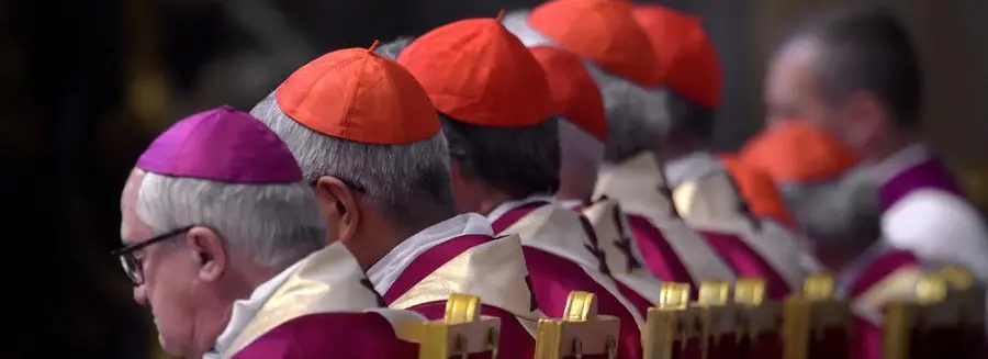 Pope Francis during a Mass on All Souls' Day for bishops and cardinals who died in 2022, in St. Peter's Basilica at the Vatican Nov. 2, 2022. Photo by: Stefano Spaziani/picture-alliance/dpa/AP Images