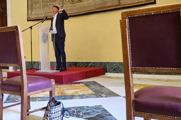 Il leader di Italia Viva Matteo Renzi Foto Mauro Scrobogna /LaPresse
